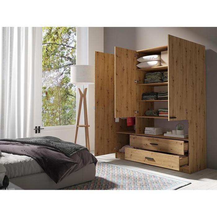 MO Torino 3D Wardrobe – Oak Artisan