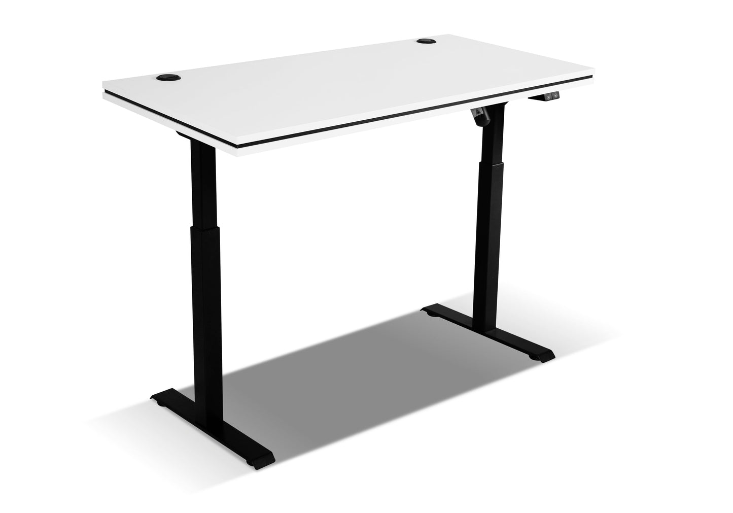 LE Malta 161 Electric Height Adjustable Desk in Light Grey