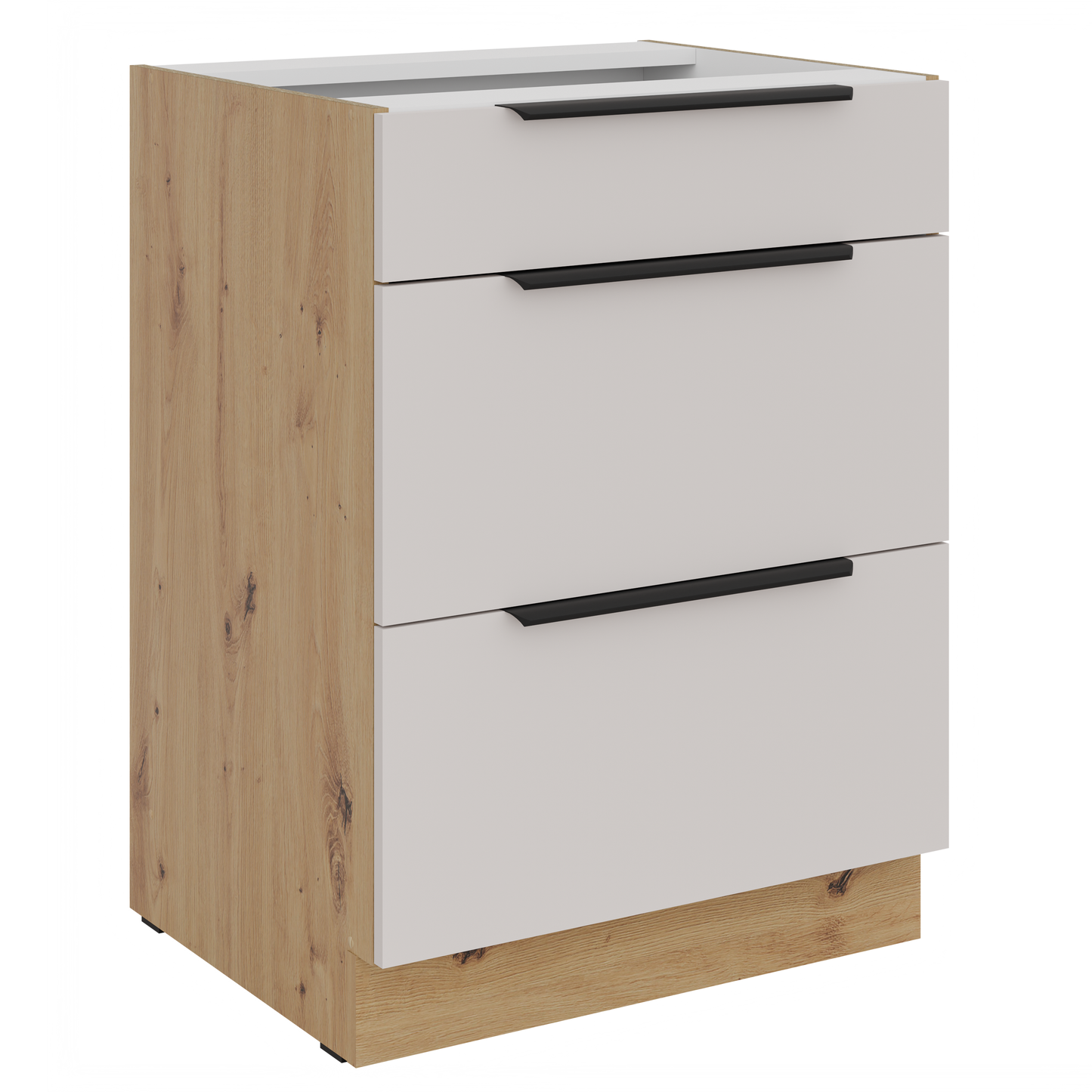 LE Solea Base Kitchen Cabinet 60x82x52 cm – Cashmere / Artisan Oak