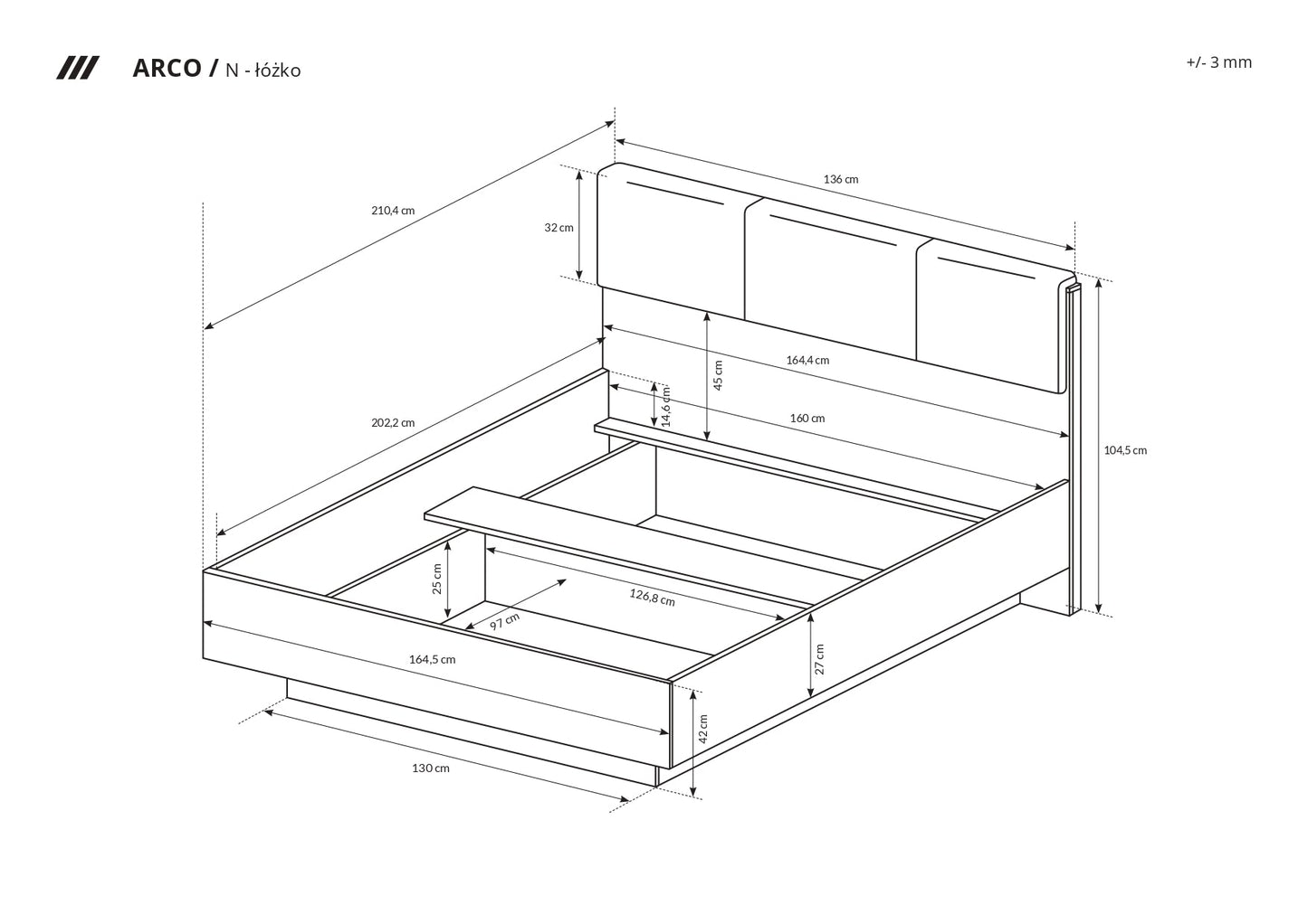 Lask Arco Artisan – Bed