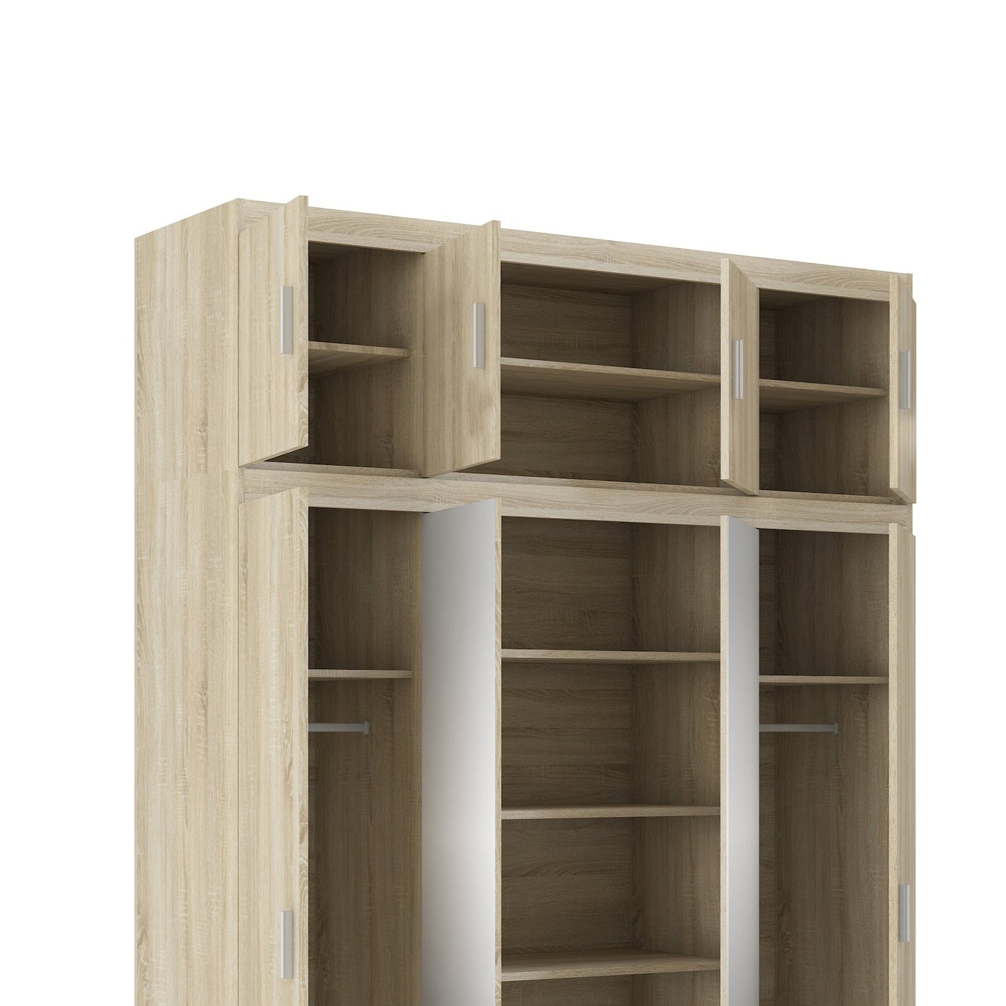 E Elena 4D NAELSO04 Overhead Cabinet in Sonoma Oak