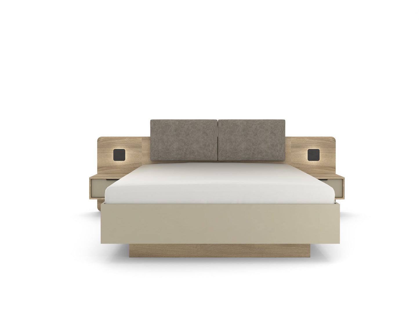 Lask Letto – Bed with Integrated Nightstands