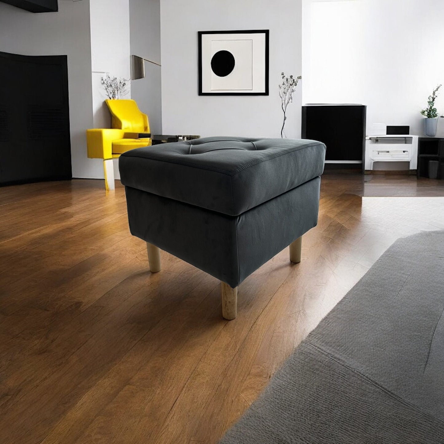 MR Wing Chair with Matching Storage Footstool - Multiple Colour Options Available