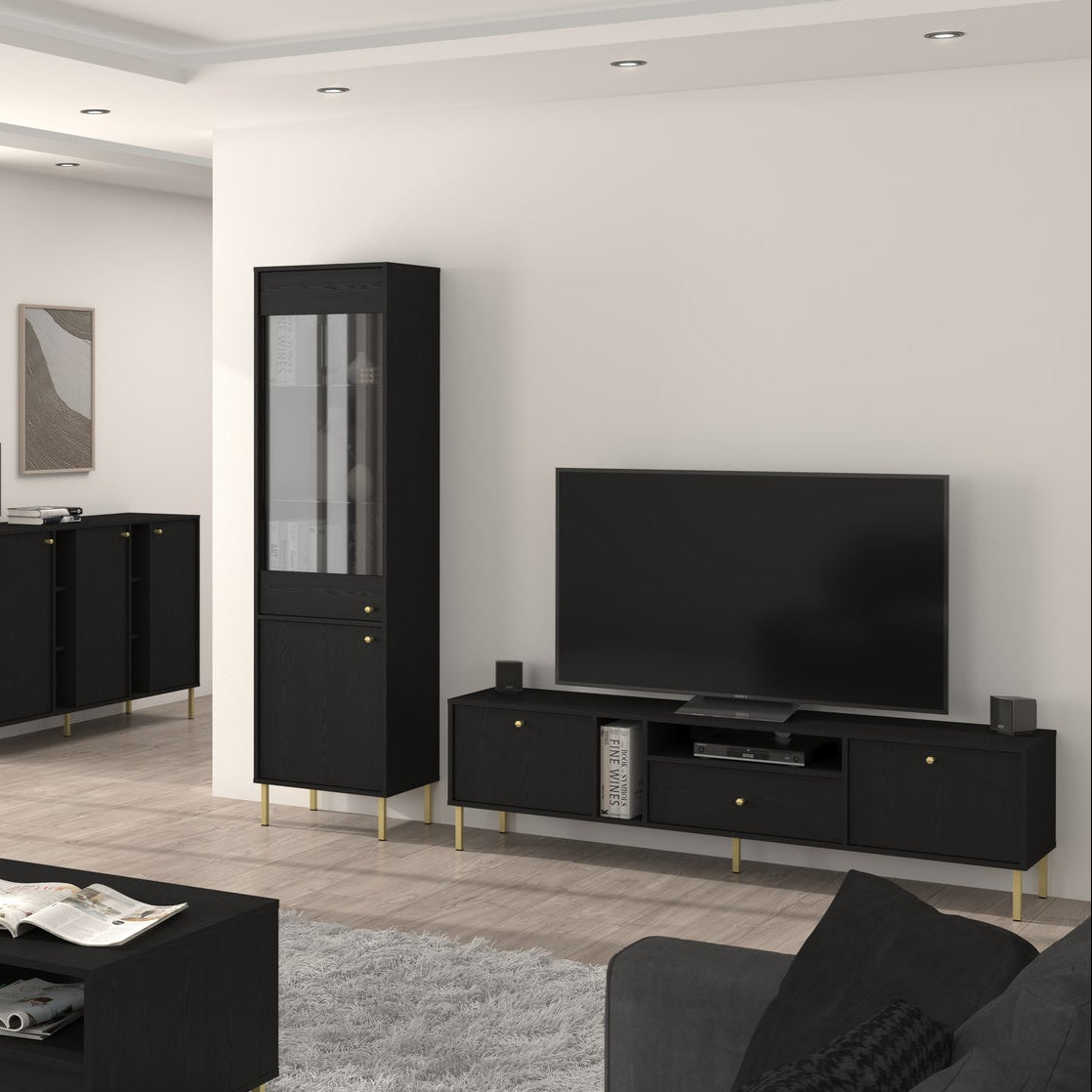 LE TOKYO 2 Display Cabinet 101 – Black Graphite