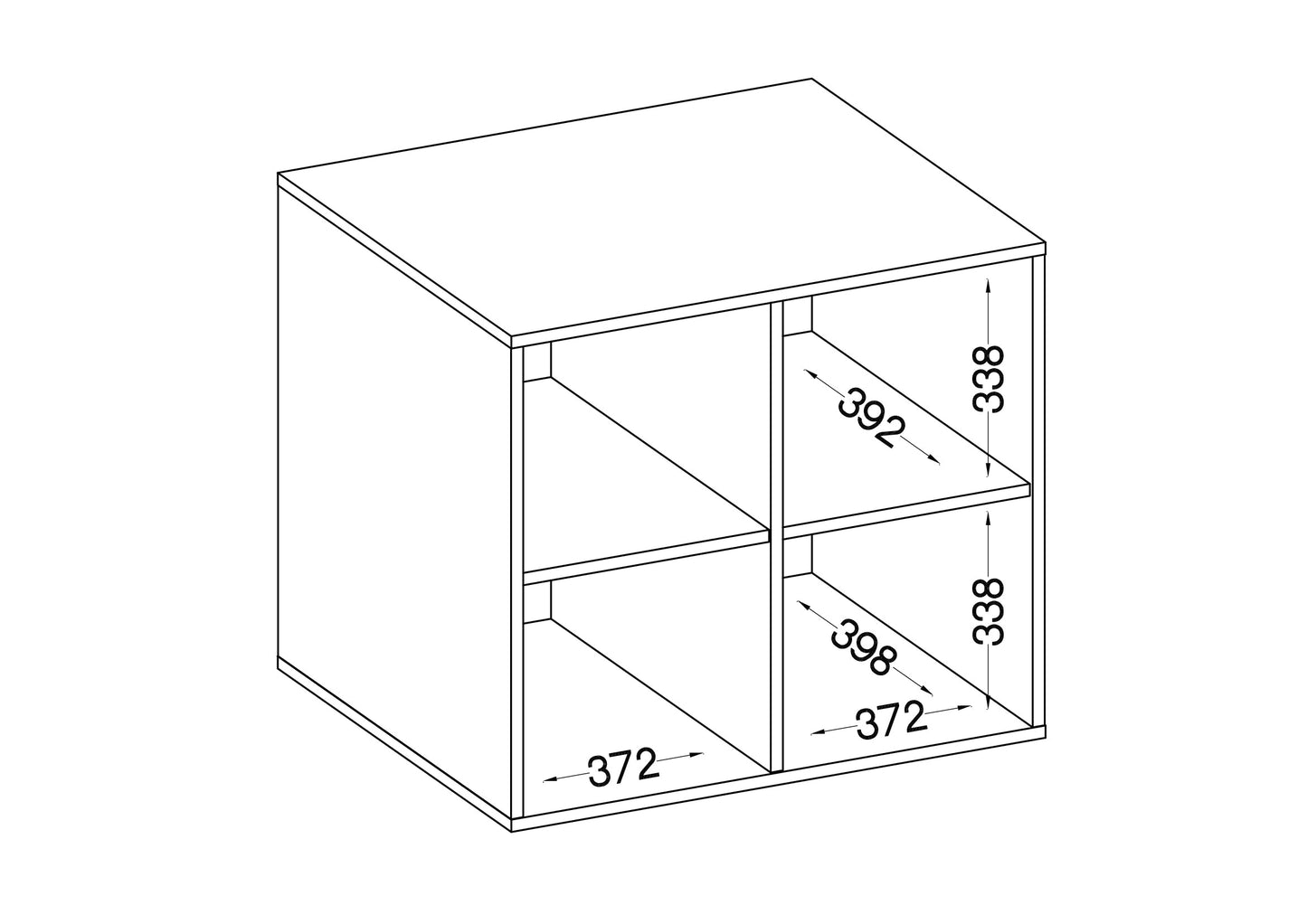 LE Malta 104 2F Upper Cabinet in Light Grey