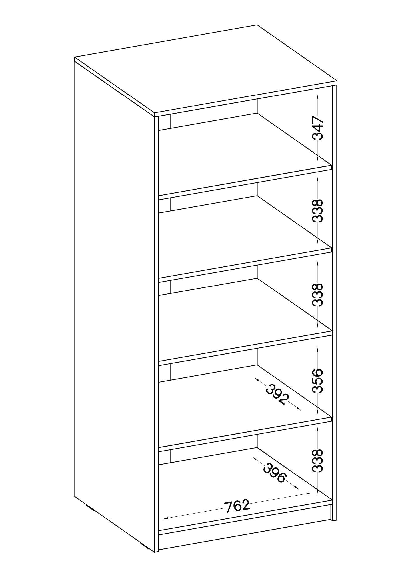 LE Malta 111 2F Wardrobe in Artisan Oak & Light Grey