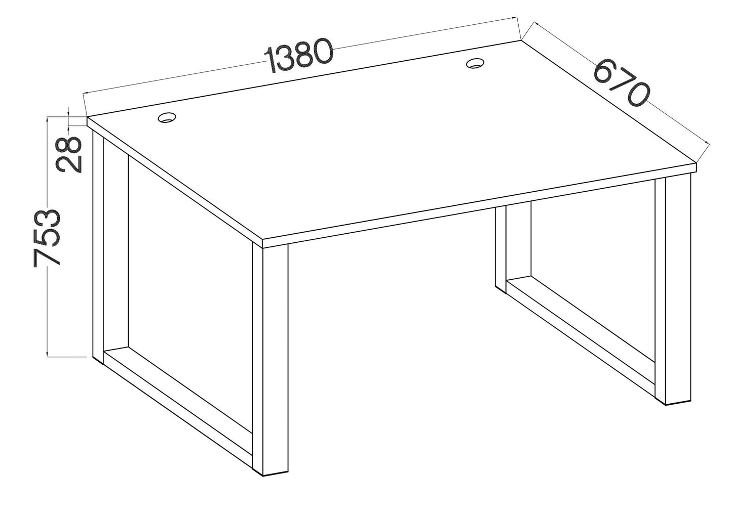 Desk LE Malta 150 – Artisan Oak