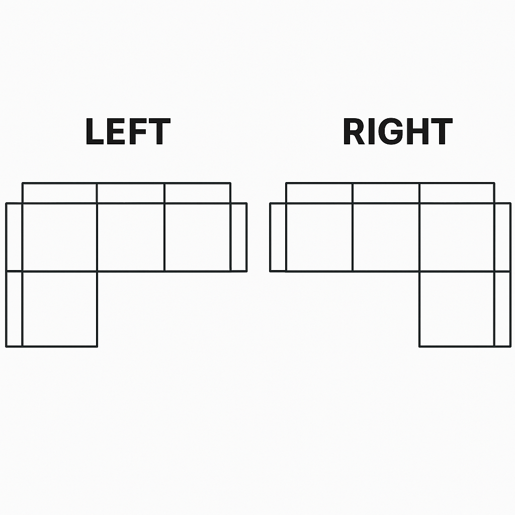 Lask BALOO Corner Sofa – 276 x 176 cm – Left or Right Configuration