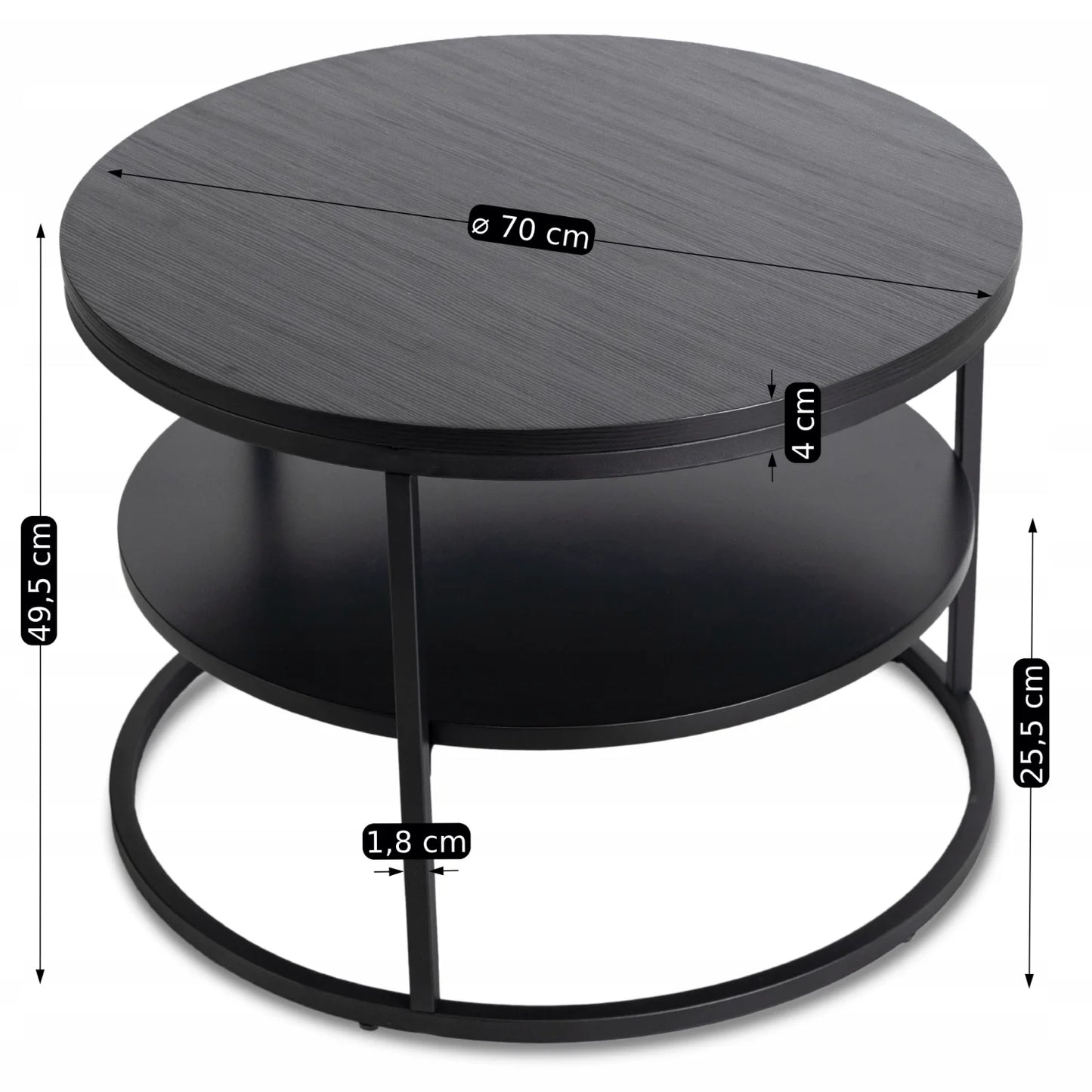 Elite BEST Black Coffee Table