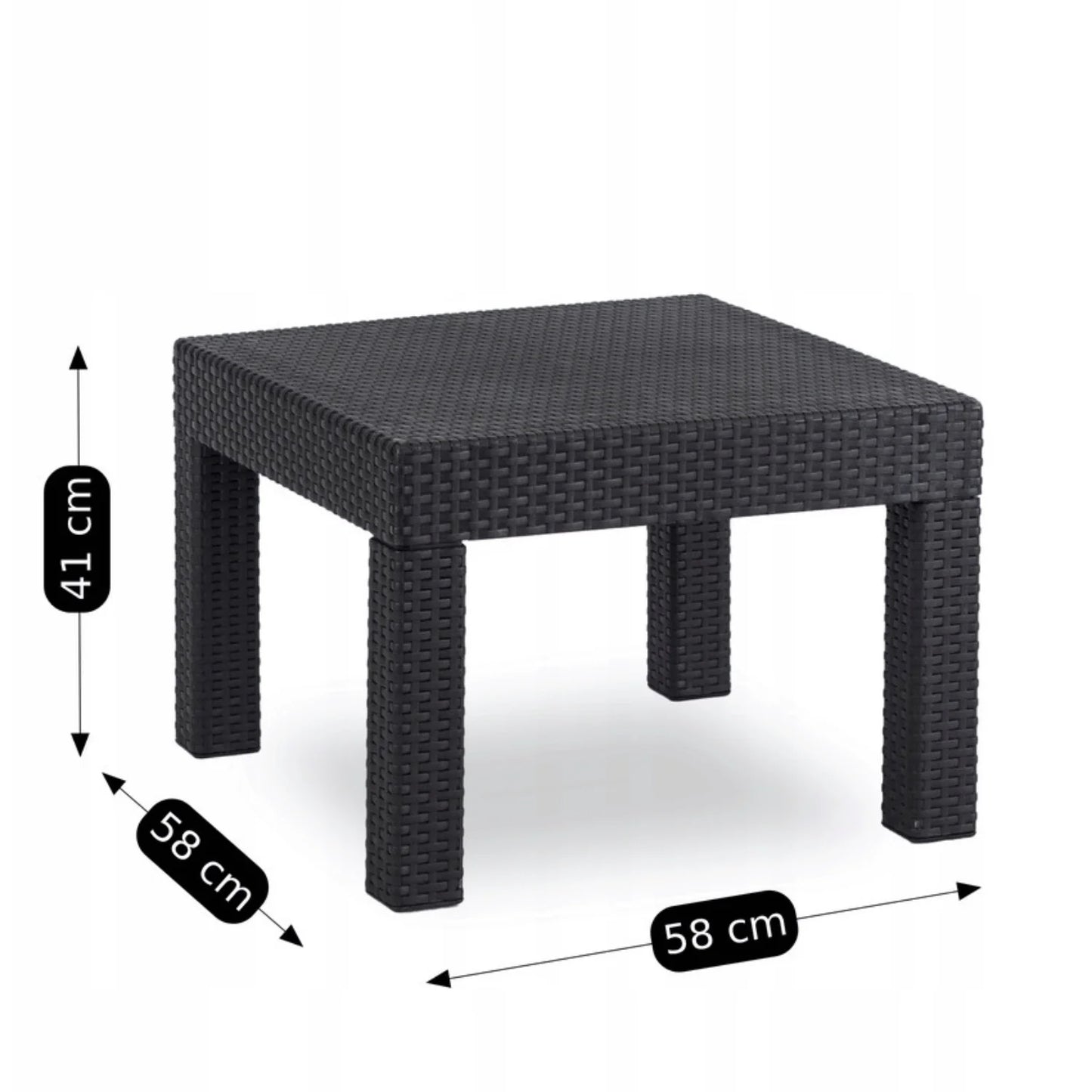 Elite FRENSO Outdoor Furniture Set Black - Compact & Stylish Garden Lounge
