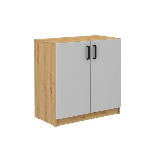 LE Malta 102 2F Lower Cabinet in Light Grey & Artisan Oak