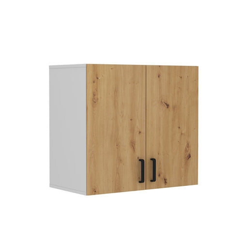 LE Malta 104 2F Upper Cabinet in Artisan Oak & Light Grey