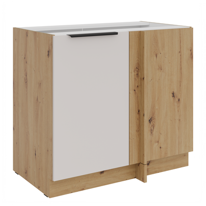 LE Solea Base Cabinet 90x82x52 cm – Cashmere / Artisan Oak