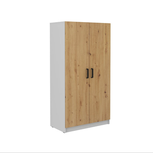 LE Malta 107 2F Wardrobe in Artisan Oak & Light Grey