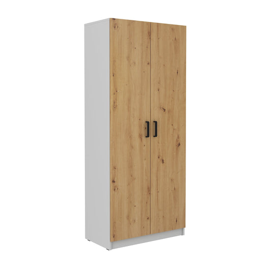LE Malta 111 2F Wardrobe in Artisan Oak & Light Grey