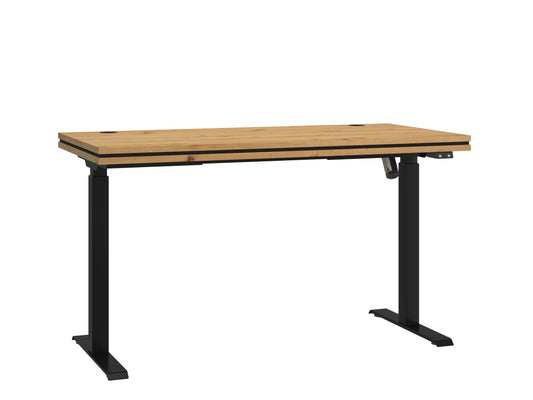 LE Malta 161 Electric Height Adjustable Desk in Artisan Oak