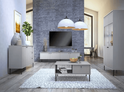 MO Iris Sideboard 2-Door 3-Drawer – Grey