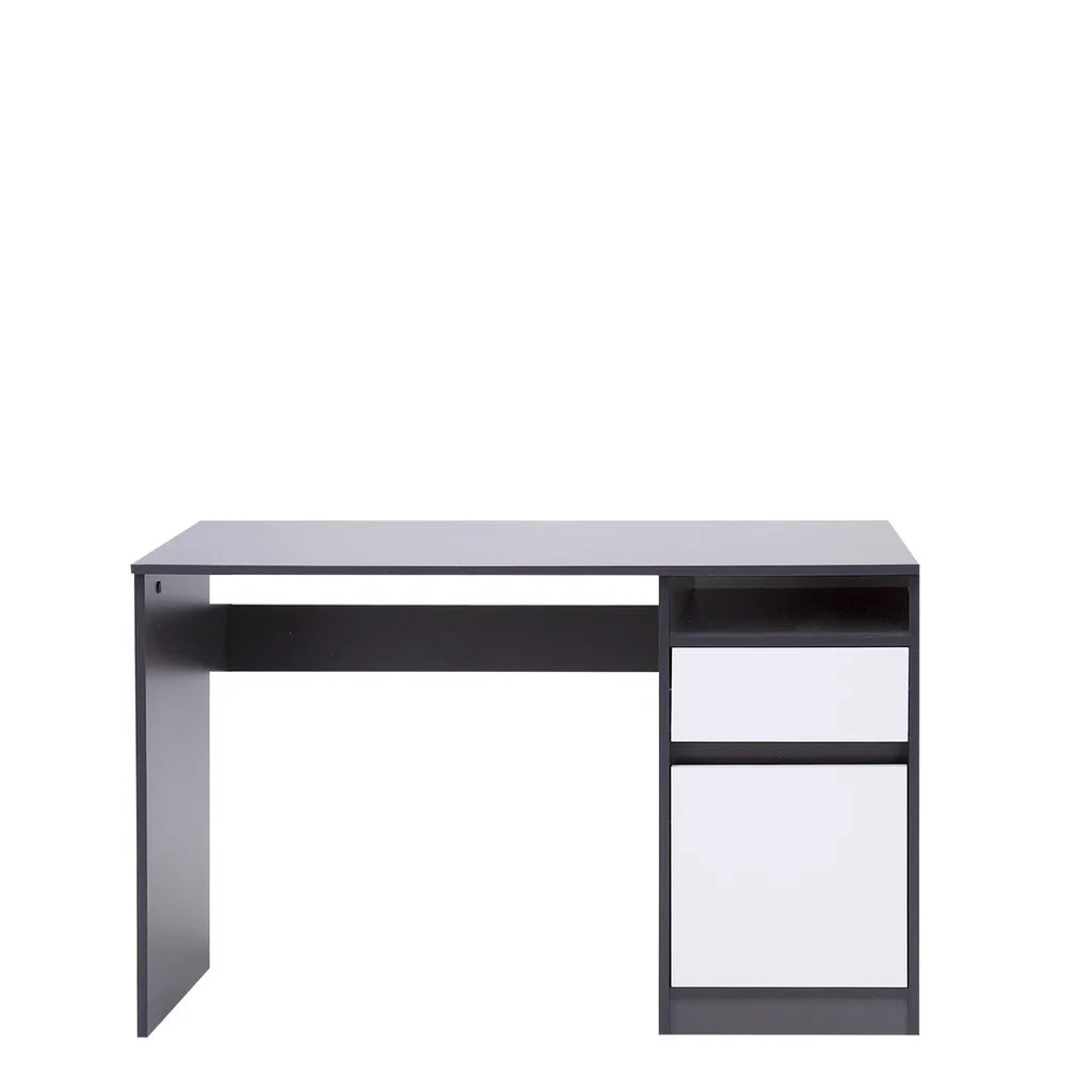 MO Billa Desk with Cabinet and Drawer – Graphite