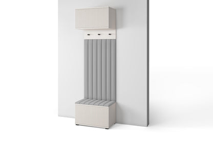 PK Rayo 5 Hallway Wardrobe - Upholstered Panels in Various Colours