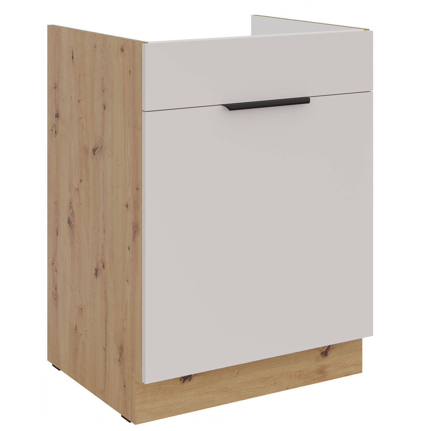 LE Solea Sink Base Cabinet 60x85x52 cm – Cashmere / Artisan Oak