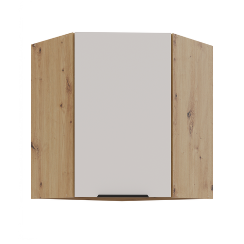 LE Solea Wall Corner Cabinet 60/60x71,5x31 cm– Cashmere / Artisan Oak