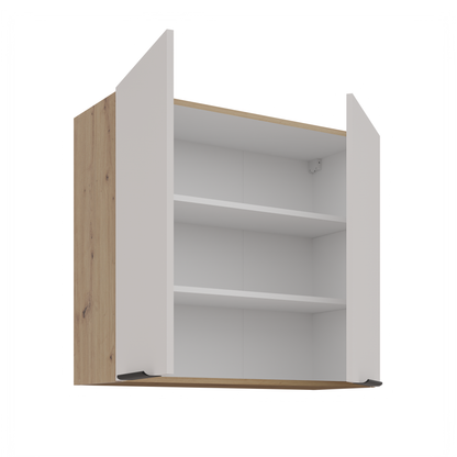 LE Solea Wall Cabinet 80x71,5x31cm – Cashmere / Artisan Oak