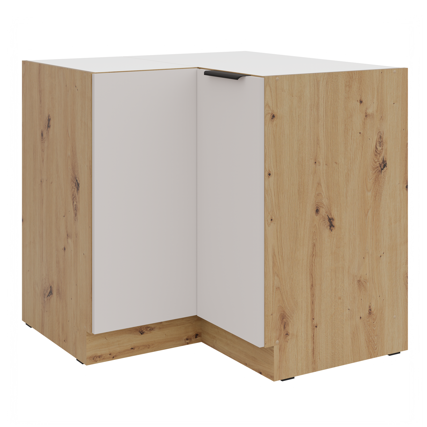 LE Solea Corner Base Cabinet 84,5/84,5x82x52 cm – Cashmere / Artisan Oak