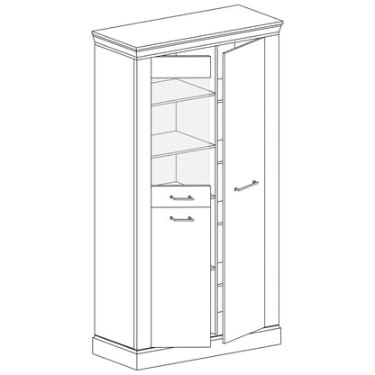 S-Antica Display Cabinet Light Ash A-10