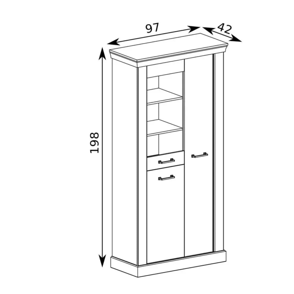 S-Antica Display Cabinet Kraft Gold A-10