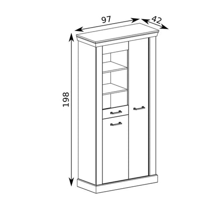 S-Antica Display Cabinet Kraft Gold A-10