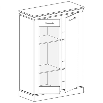 S-Antica Display Cabinet Kraft Gold A-12