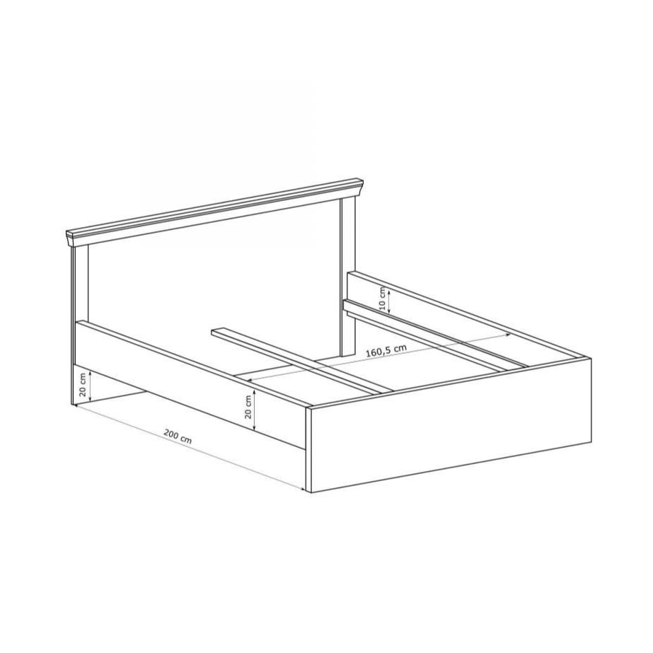 S-Antica Bed 160×200 Kraft Gold A-5