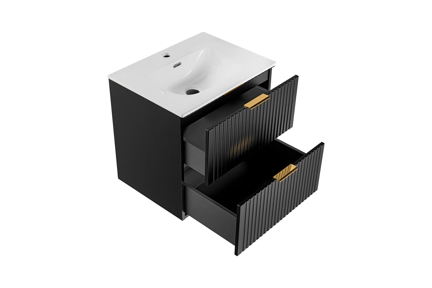 Adel Black Bathroom with High Cabinet Sky 60 cm SET-ADB B