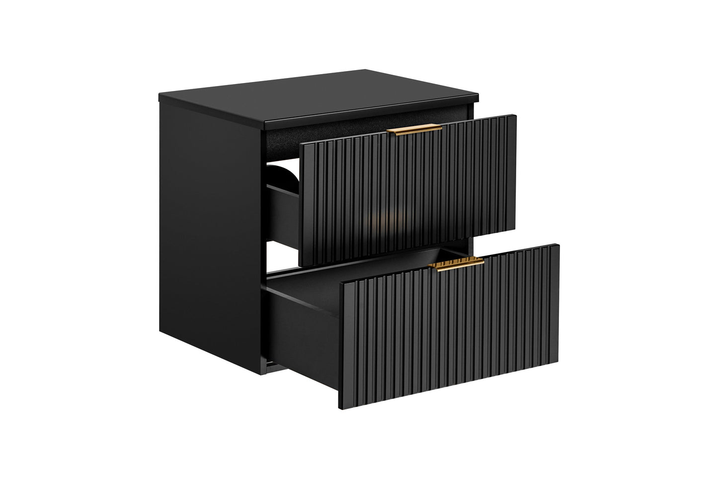 Adel Black Bathroom with High Cabinet Smile 60 cm SET-ADB B