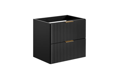 Adel Black Bathroom with High Cabinet Smile 60 cm SET-ADB B
