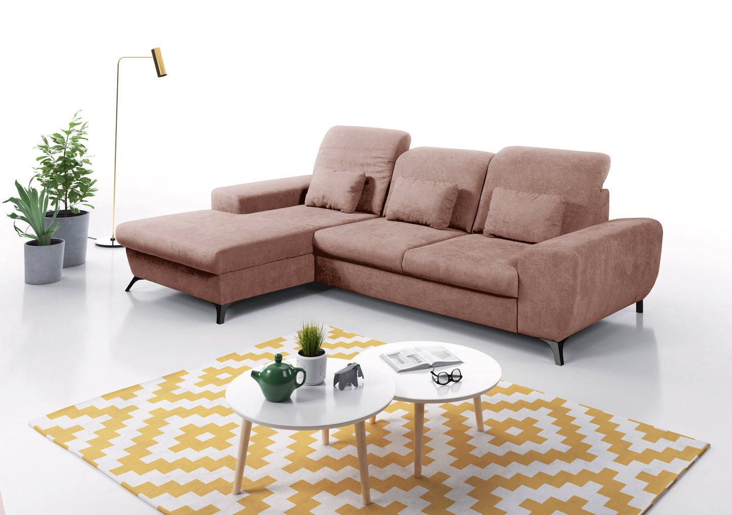 Lask ALTA Corner Sofa – 279.5 x 164 cm – Left or Right Configuration