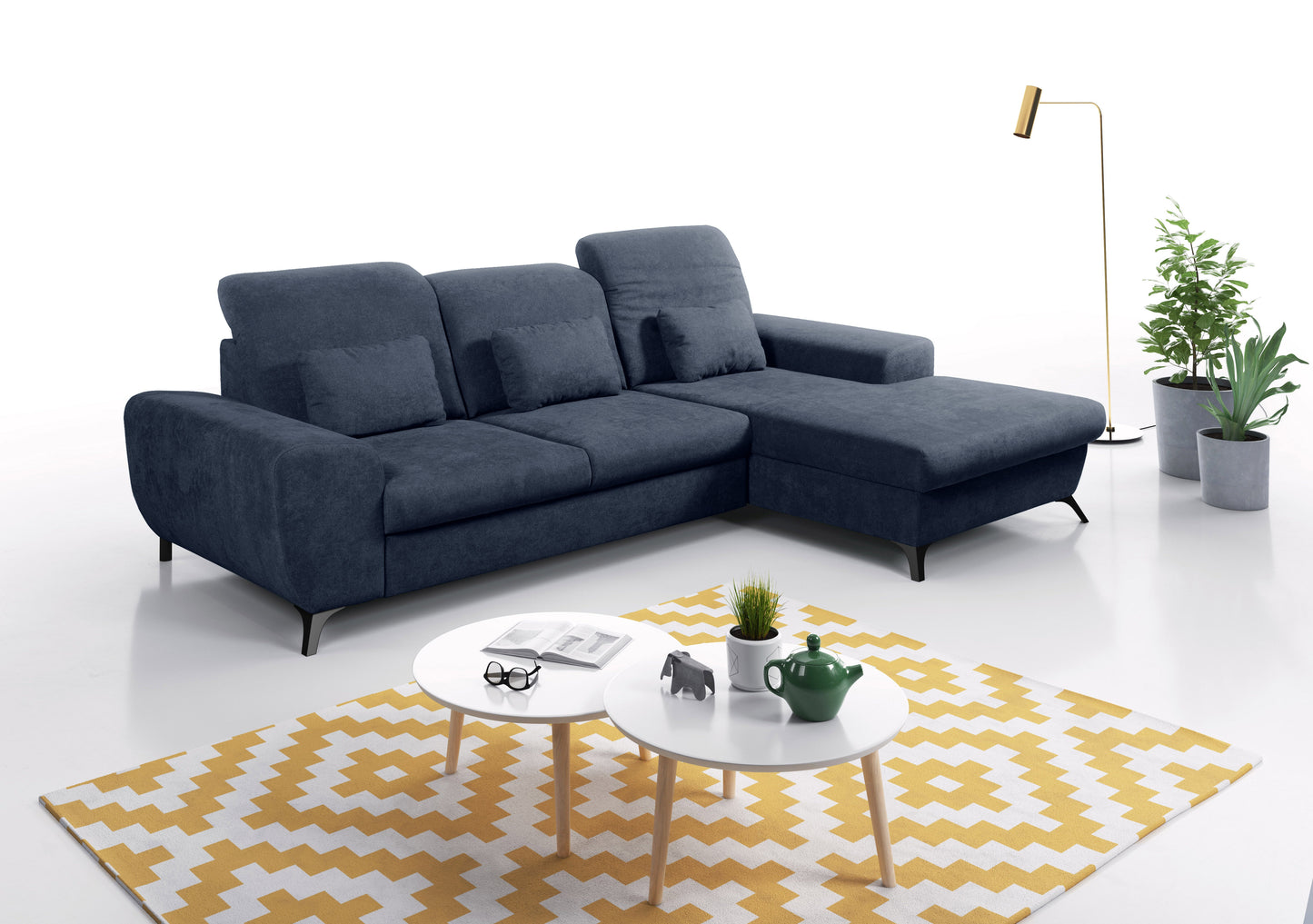Lask ALTA Corner Sofa – 279.5 x 164 cm – Left or Right Configuration