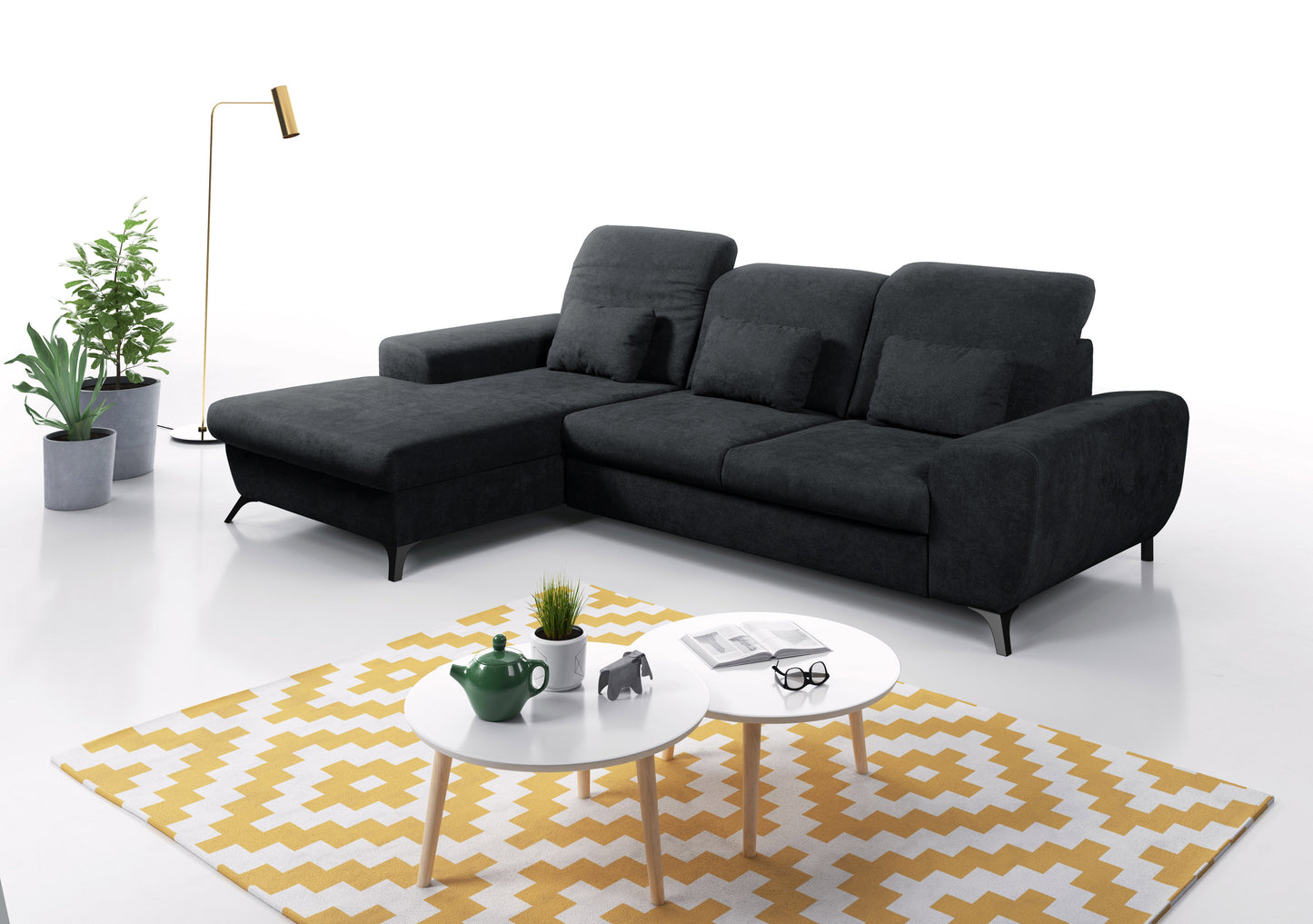 Lask ALTA Corner Sofa – 279.5 x 164 cm – Left or Right Configuration