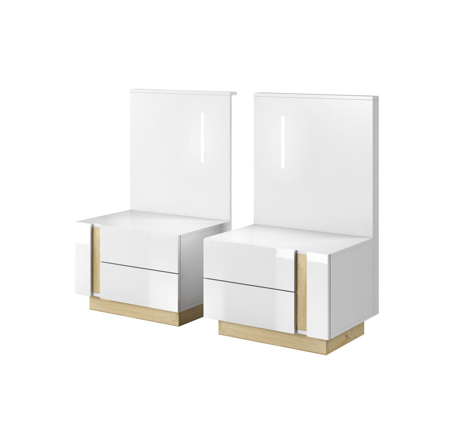 Lask Arco White – Bedside Tables