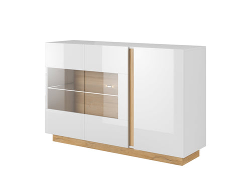 Lask ARCO Sideboard with Display 138 – 138.2 x 40 x 90.5 cm – White
