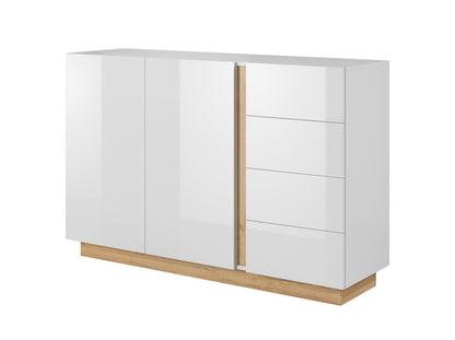 Lask ARCO Sideboard 138 with Drawers – 138.2 x 40 x 90.5 cm – White