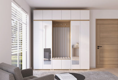PK Sevilla 10 Hallway Wardrobe -Upholstered Panels in Various Colours