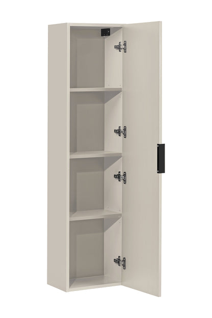 Adel Cashmere Black Handle Bathroom Set with High Cabinet 80 cm SSET-ADC B WOTAN