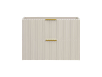Adel Cashmere Gold Handle Bathroom with High Cabinet Smile 60 cm SSET-ADC B