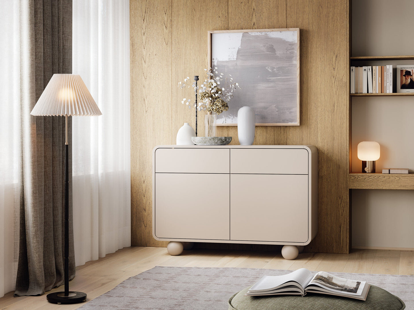 PI Albion Sideboard with Drawers – Cashmere KSZ108