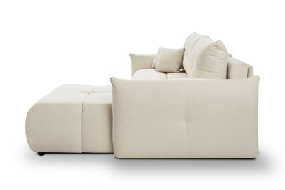 Lask BASE Corner Sofa with Sleeping Function – 257 x 177 cm – Left or Right Configuration