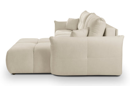 Lask BASE Corner Sofa with Sleeping Function – 257 x 177 cm – Left or Right Configuration