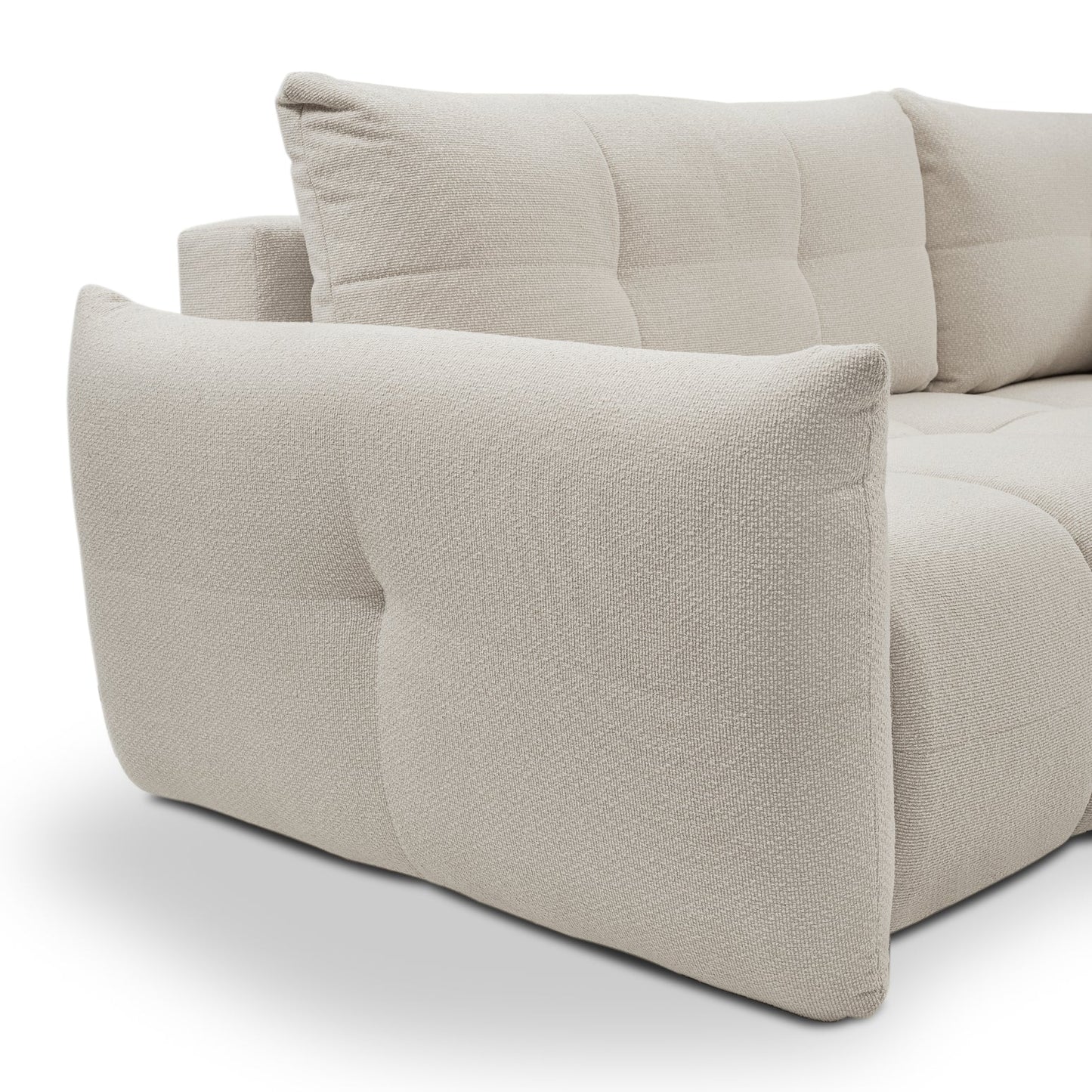 Lask BASE Corner Sofa with Sleeping Function – 257 x 177 cm – Left or Right Configuration