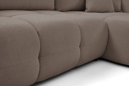 Lask BASE Corner Sofa with Sleeping Function – 257 x 177 cm – Left or Right Configuration