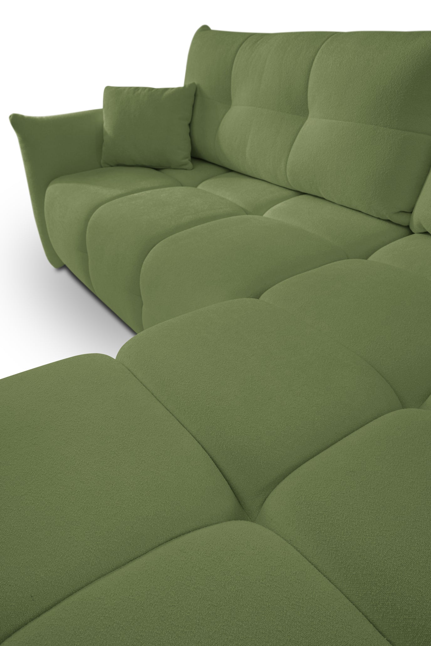 Lask BASE Corner Sofa with Sleeping Function – 257 x 177 cm – Left or Right Configuration